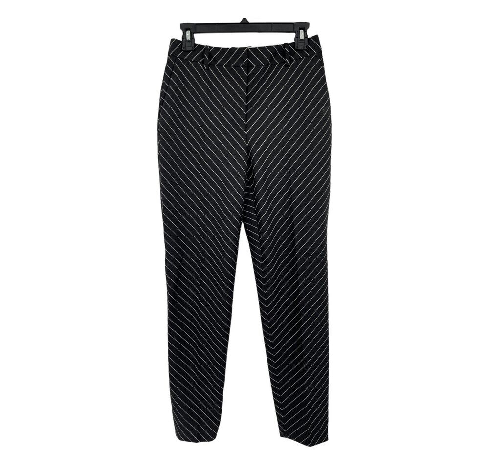BOSS Hugo Boss pants Tamata Stripe Stretch Wool Ankle size 4